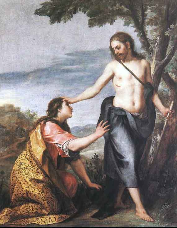 Noli me tangere | ne me touche pas, peinture d'Alonso Cano noli me tangere alonso Cano